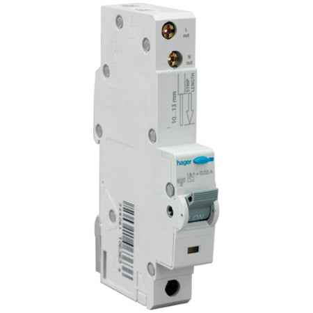 Hager ADA160U RCBO 10A 30mA 10kA
