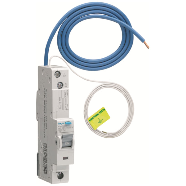 Hager ADA140U RCBO 30mA 10kA