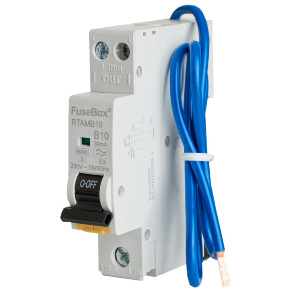 FuseBox RTAMB10 Mini RCBO 10A 6kA