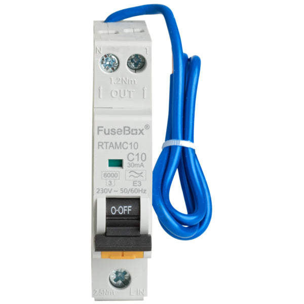 FuseBox RTAMC10 Mini RCBO 10A 30mA 6kA