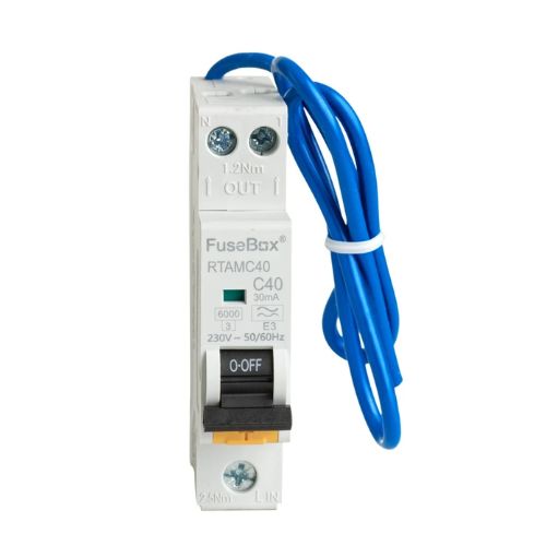 FuseBox RTAMC40 Mini RCBO 40A 30mA 6kA