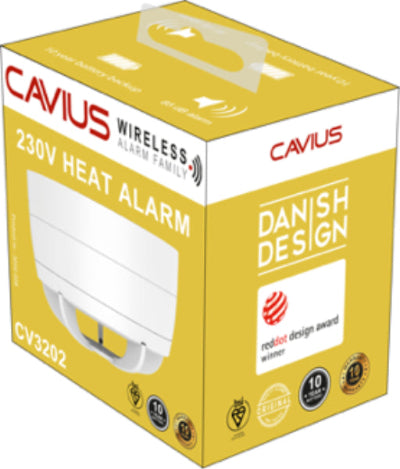 Kidde CV3202 Mains Heat Alarm 78mm