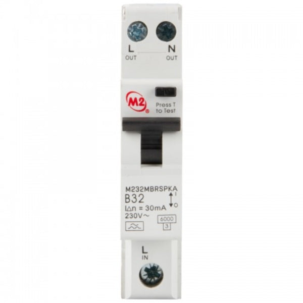 M2 M232MBRSPKA RCBO DP Type A 32A 30mA
