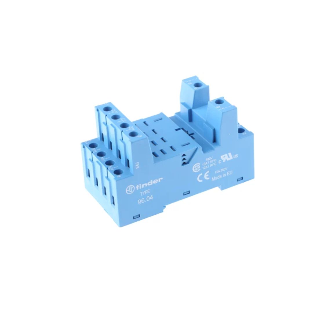 Finder Terminal DIN Socket Blue 96.04SMA