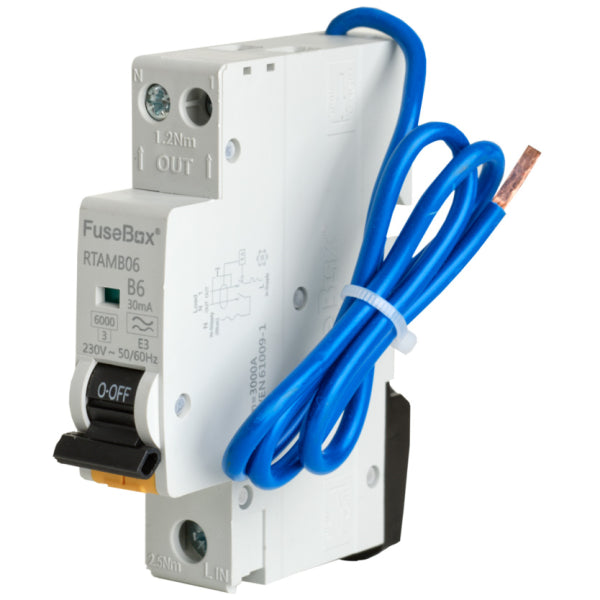 FuseBox RTAMB06 Mini RCBO 6A 6kA – BEMCO Outlet