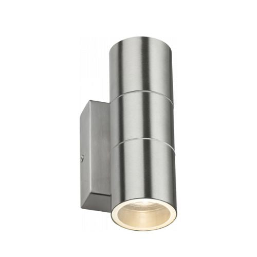 Knightsbridge IP54 Brushed Chrome Up & Down GU10
